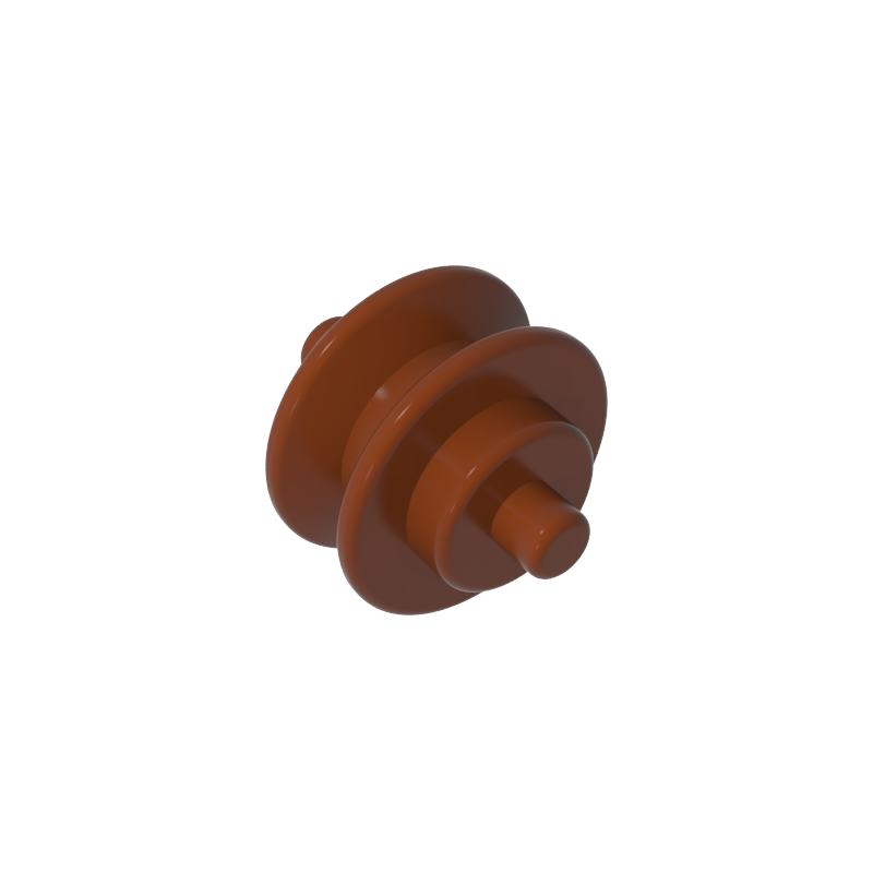3464b | Wheel Center Small with Stub Axles (Pulley Wheel)