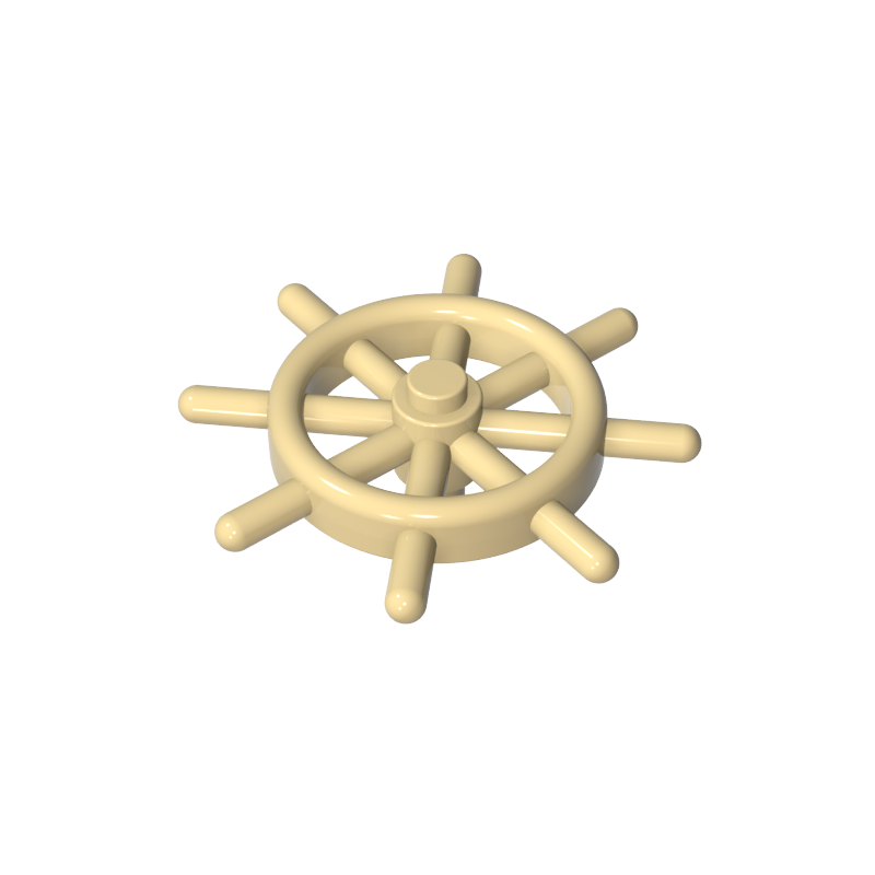 52395 | Boat, Ship's Wheel with Slotted Pin