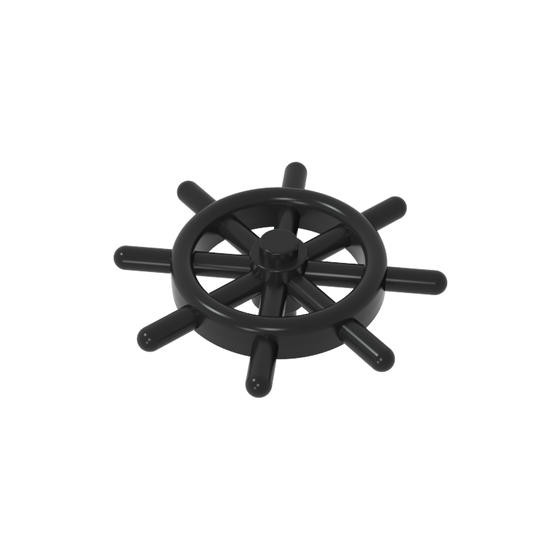 52395 | Boat, Ship's Wheel with Slotted Pin