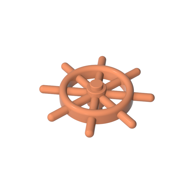 52395 | Boat, Ship's Wheel with Slotted Pin