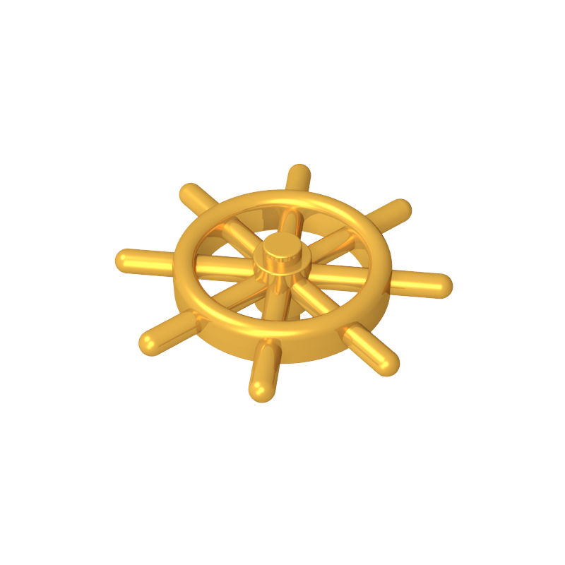 52395 | Boat, Ship's Wheel with Slotted Pin