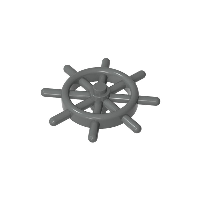 52395 | Boat, Ship's Wheel with Slotted Pin