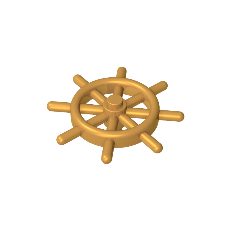 52395 | Boat, Ship's Wheel with Slotted Pin