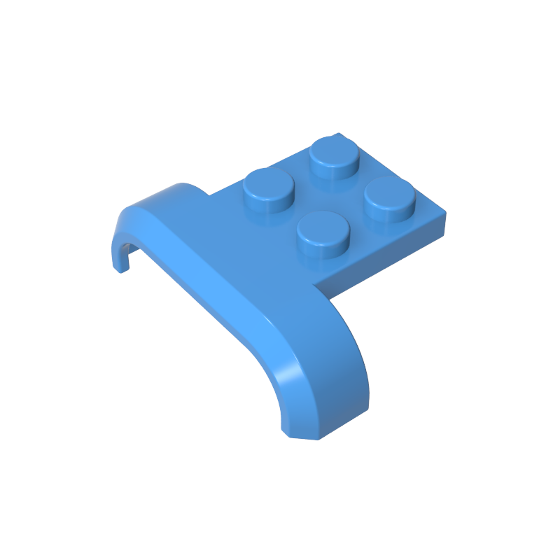 28326 | Vehicle, Mudguard 4 x 3 x 1 with Arch Curved