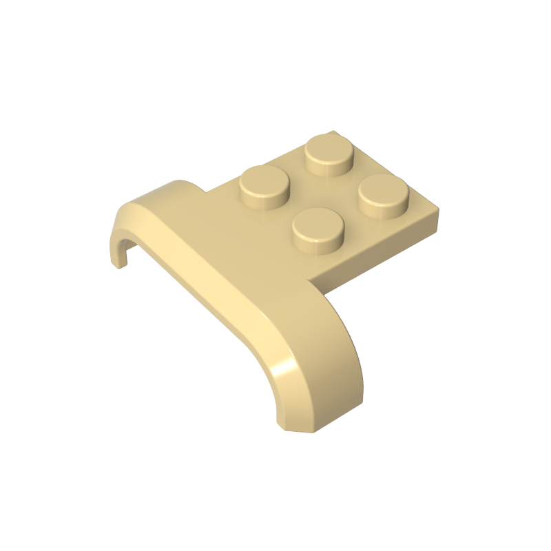 28326 | Vehicle, Mudguard 4 x 3 x 1 with Arch Curved