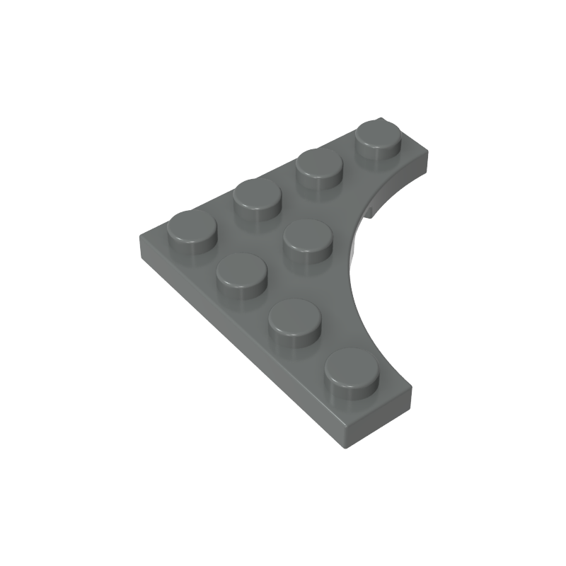 35044 | Plate, Modified 4 x 4 with 3 x 3 Curved Cutout
