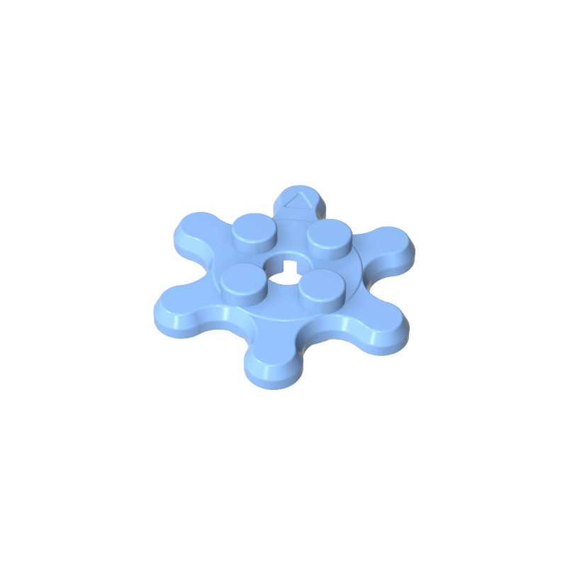 35442 | Plate, Round 2 x 2 Gear 6 Tooth