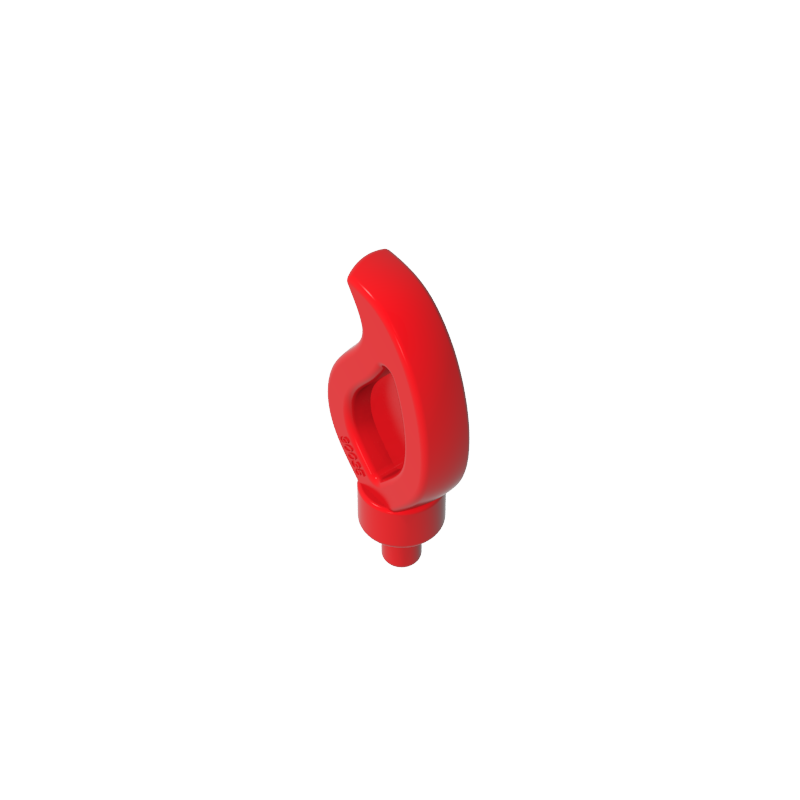 37775 | Wave Rounded Straight Single with Small Pin End (Candle Flame)