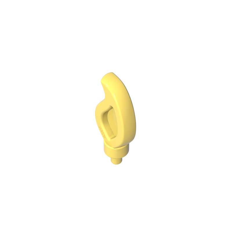 37775 | Wave Rounded Straight Single with Small Pin End (Candle Flame)