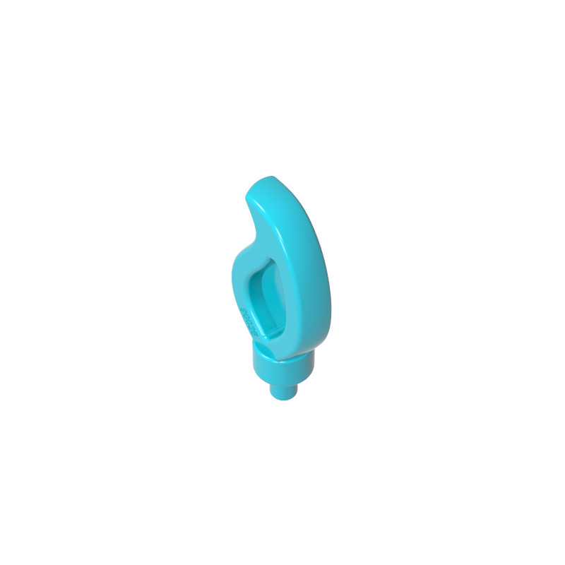37775 | Wave Rounded Straight Single with Small Pin End (Candle Flame)