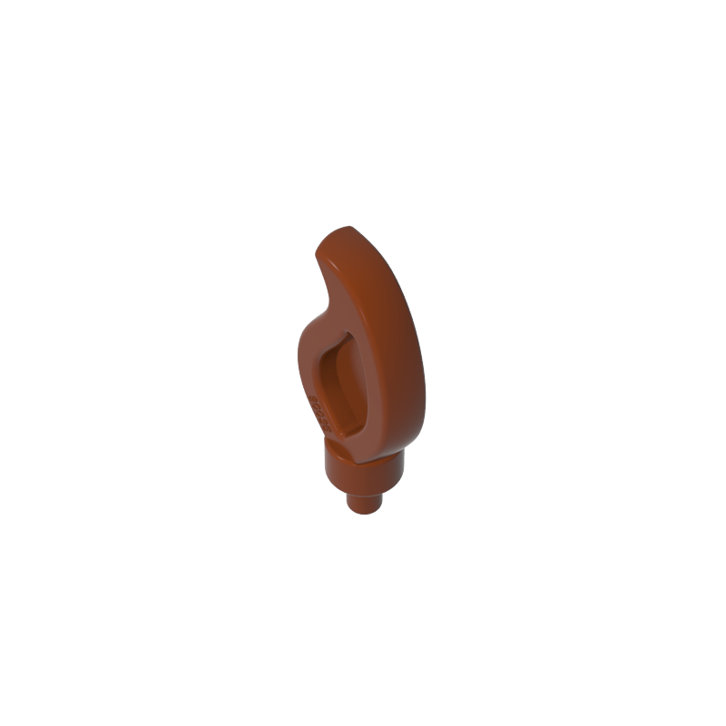 37775 | Wave Rounded Straight Single with Small Pin End (Candle Flame)