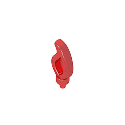 37775 | Wave Rounded Straight Single with Small Pin End (Candle Flame)