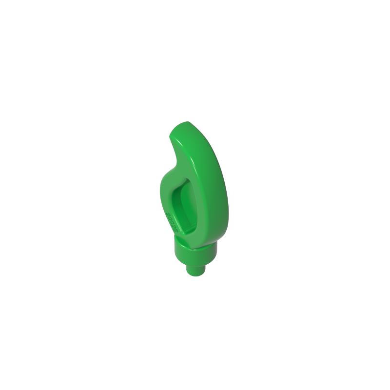 37775 | Wave Rounded Straight Single with Small Pin End (Candle Flame)