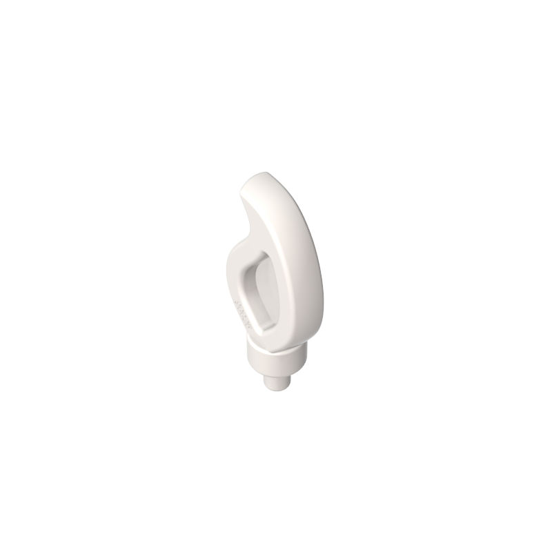 37775 | Wave Rounded Straight Single with Small Pin End (Candle Flame)
