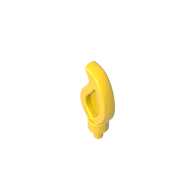 37775 | Wave Rounded Straight Single with Small Pin End (Candle Flame)