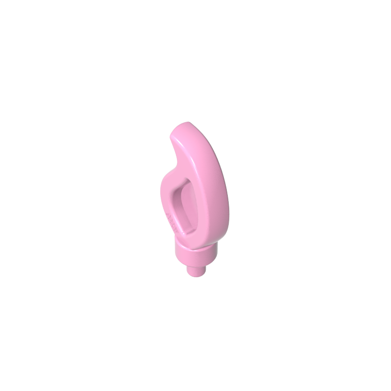 37775 | Wave Rounded Straight Single with Small Pin End (Candle Flame)
