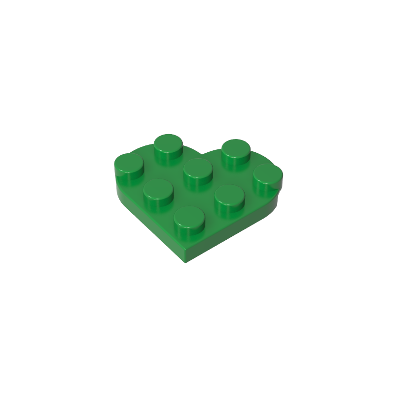 39613 | Plate, Round 3 x 3 Heart