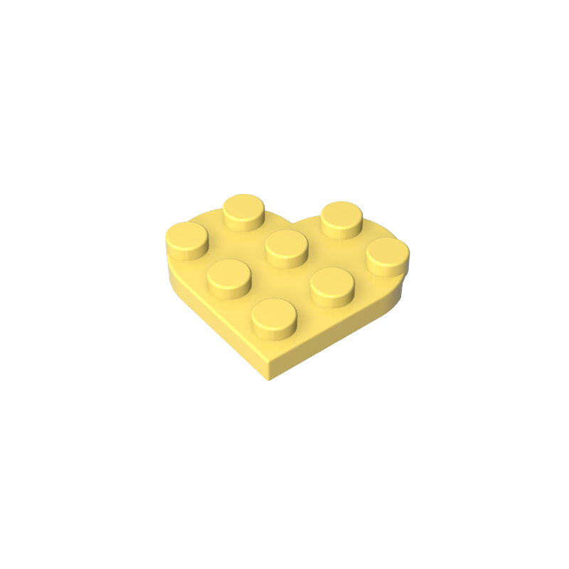 39613 | Plate, Round 3 x 3 Heart