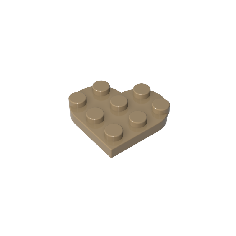 39613 | Plate, Round 3 x 3 Heart