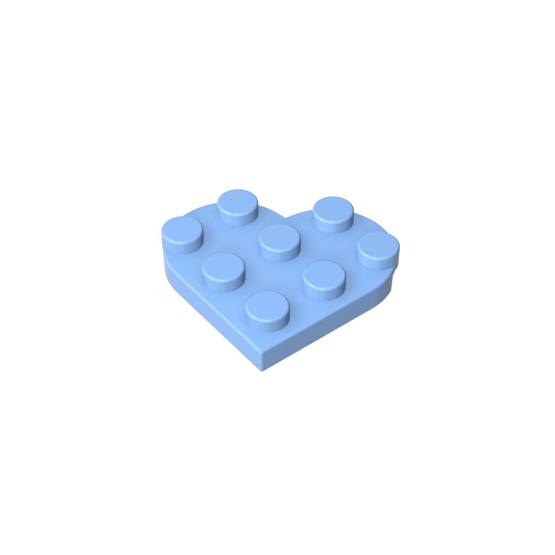 39613 | Plate, Round 3 x 3 Heart