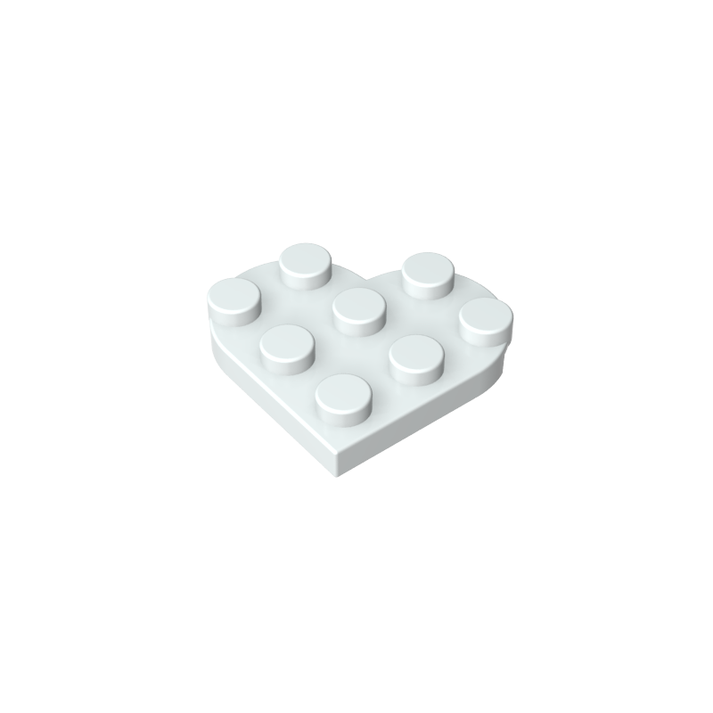 39613 | Plate, Round 3 x 3 Heart