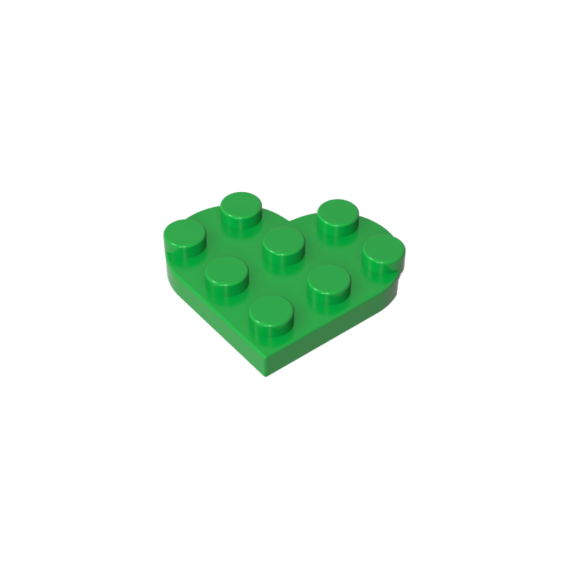 39613 | Plate, Round 3 x 3 Heart