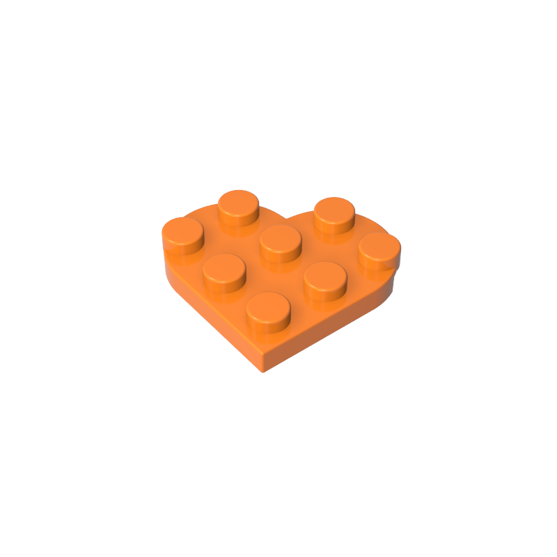 39613 | Plate, Round 3 x 3 Heart
