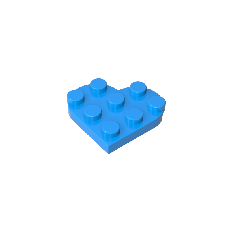 39613 | Plate, Round 3 x 3 Heart