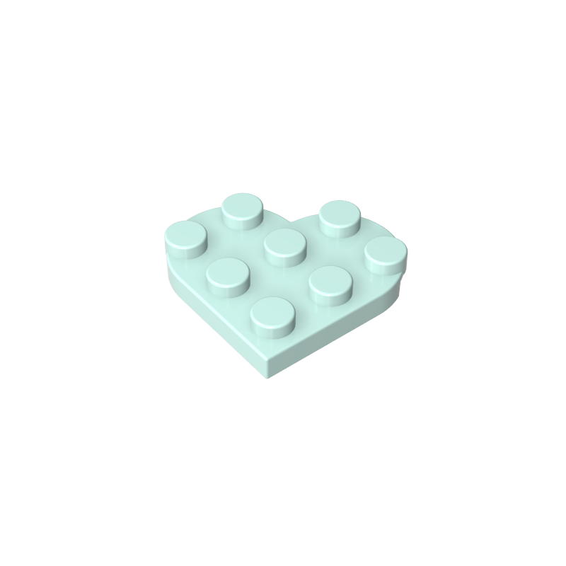 39613 | Plate, Round 3 x 3 Heart