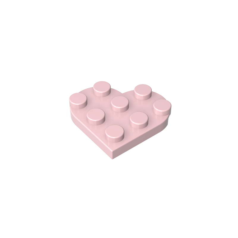 39613 | Plate, Round 3 x 3 Heart