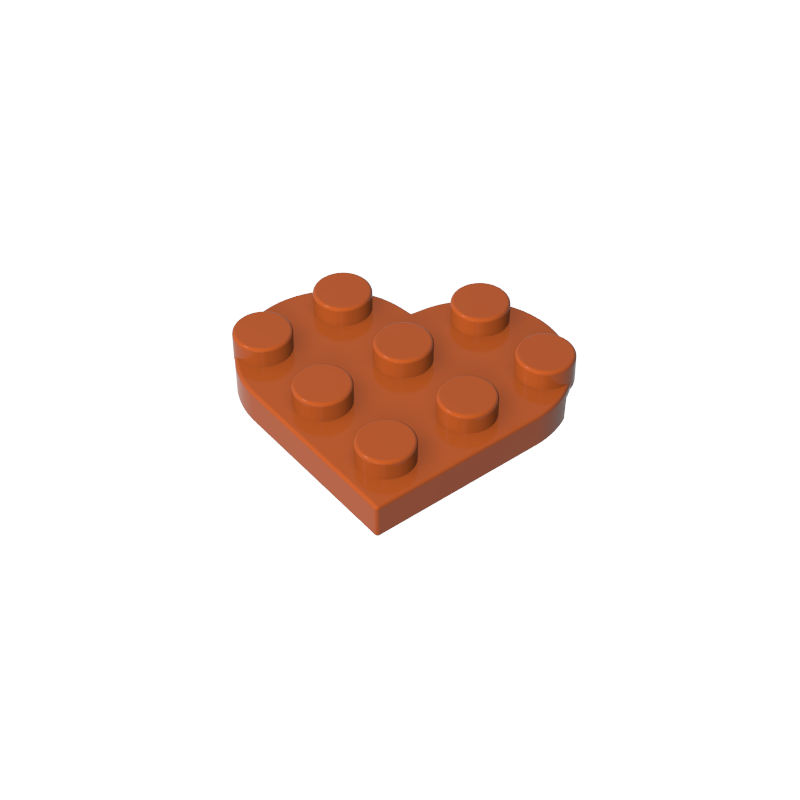 39613 | Plate, Round 3 x 3 Heart