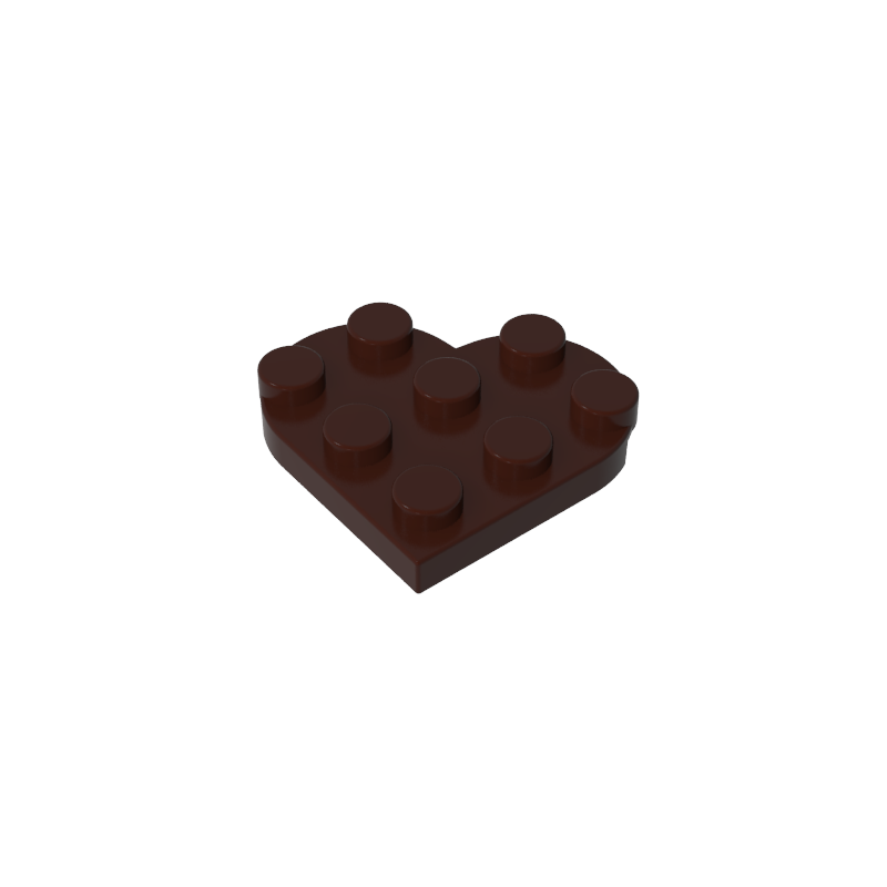 39613 | Plate, Round 3 x 3 Heart