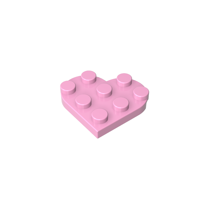 39613 | Plate, Round 3 x 3 Heart