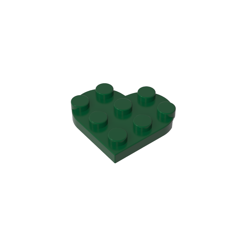 39613 | Plate, Round 3 x 3 Heart