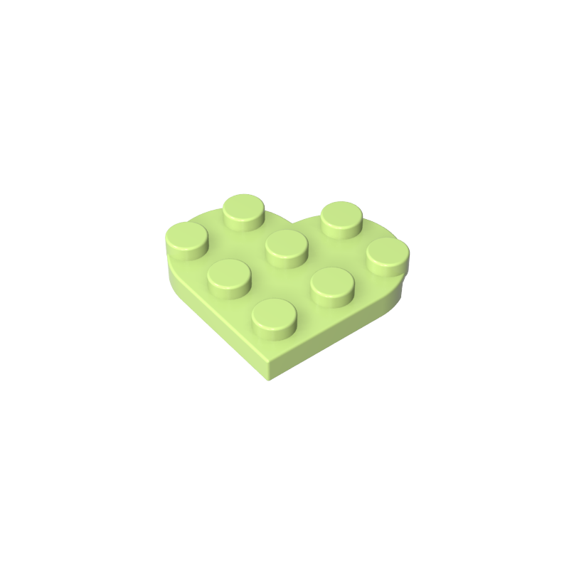 39613 | Plate, Round 3 x 3 Heart