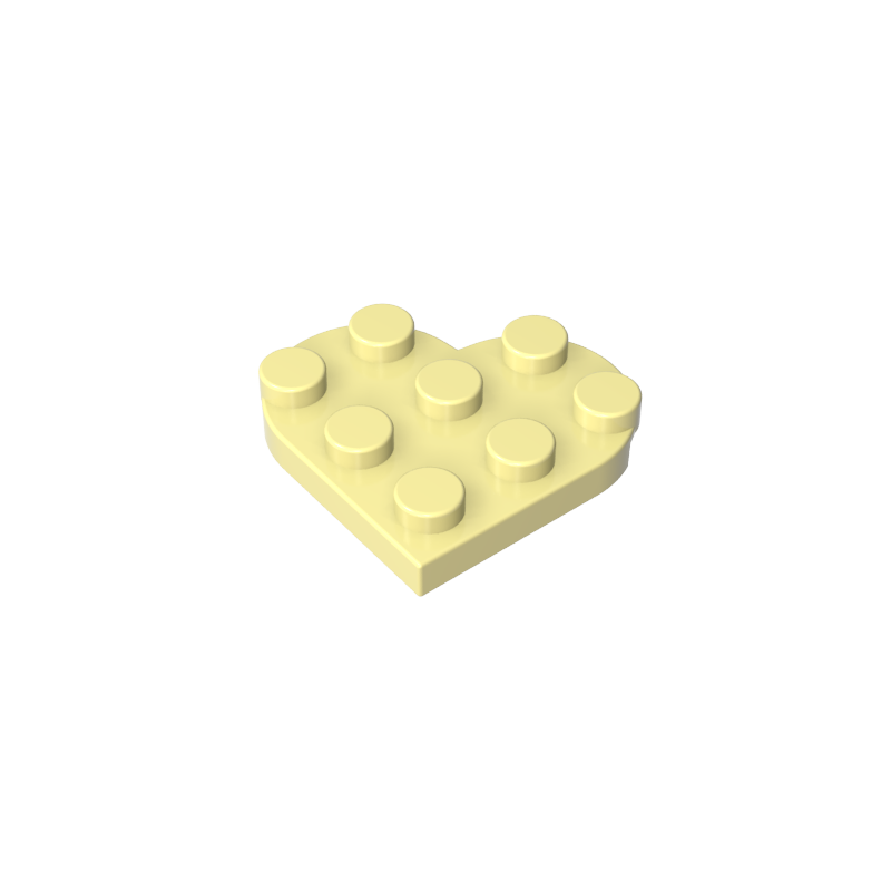 39613 | Plate, Round 3 x 3 Heart