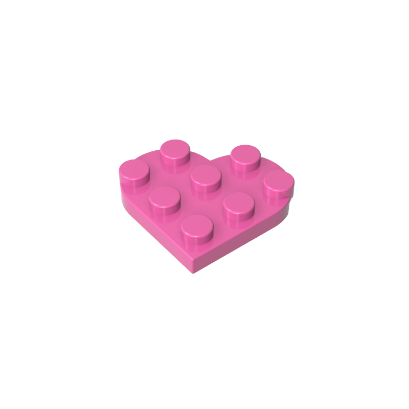 39613 | Plate, Round 3 x 3 Heart