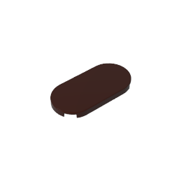 66857 | Tile, Round 2 x 4 Oval
