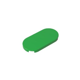 66857 | Tile, Round 2 x 4 Oval
