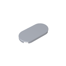 66857 | Tile, Round 2 x 4 Oval