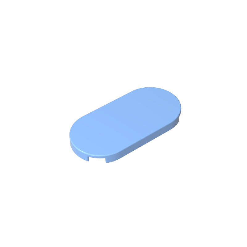 66857 | Tile, Round 2 x 4 Oval