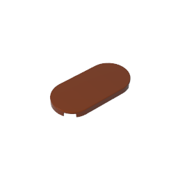 66857 | Tile, Round 2 x 4 Oval