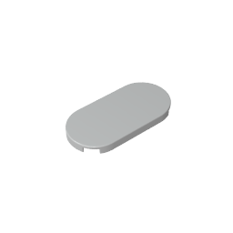 66857 | Tile, Round 2 x 4 Oval