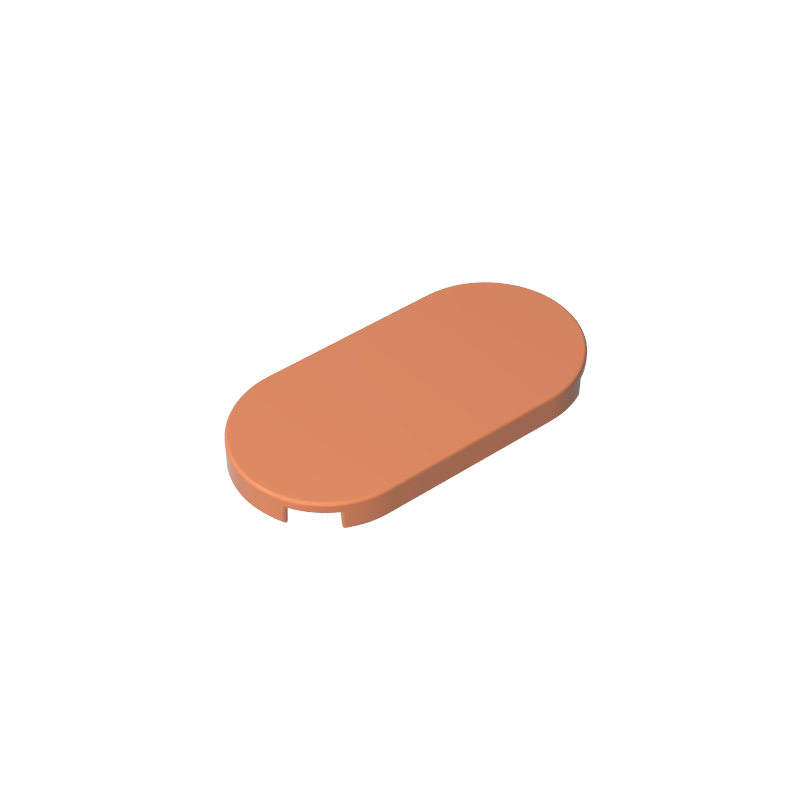 66857 | Tile, Round 2 x 4 Oval
