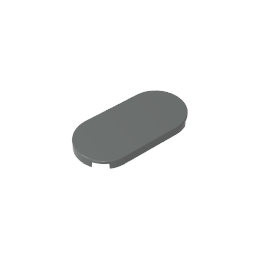66857 | Tile, Round 2 x 4 Oval