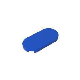 66857 | Tile, Round 2 x 4 Oval