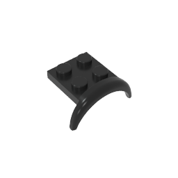 49097 | Vehicle, Mudguard 3 x 3 x 1 with Arch Round