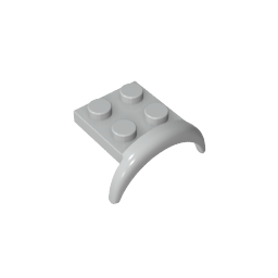49097 | Vehicle, Mudguard 3 x 3 x 1 with Arch Round
