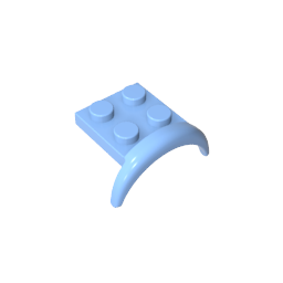 49097 | Vehicle, Mudguard 3 x 3 x 1 with Arch Round