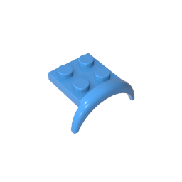 49097 | Vehicle, Mudguard 3 x 3 x 1 with Arch Round